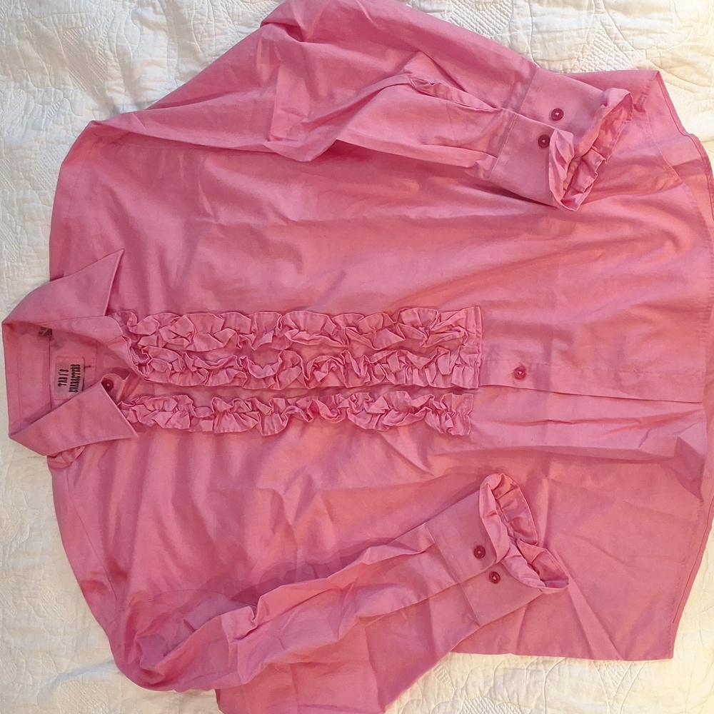 Dumb and Dumber Costume Shirt / Ruffled Tuxedo Shirt / Retro 1970's Shirt